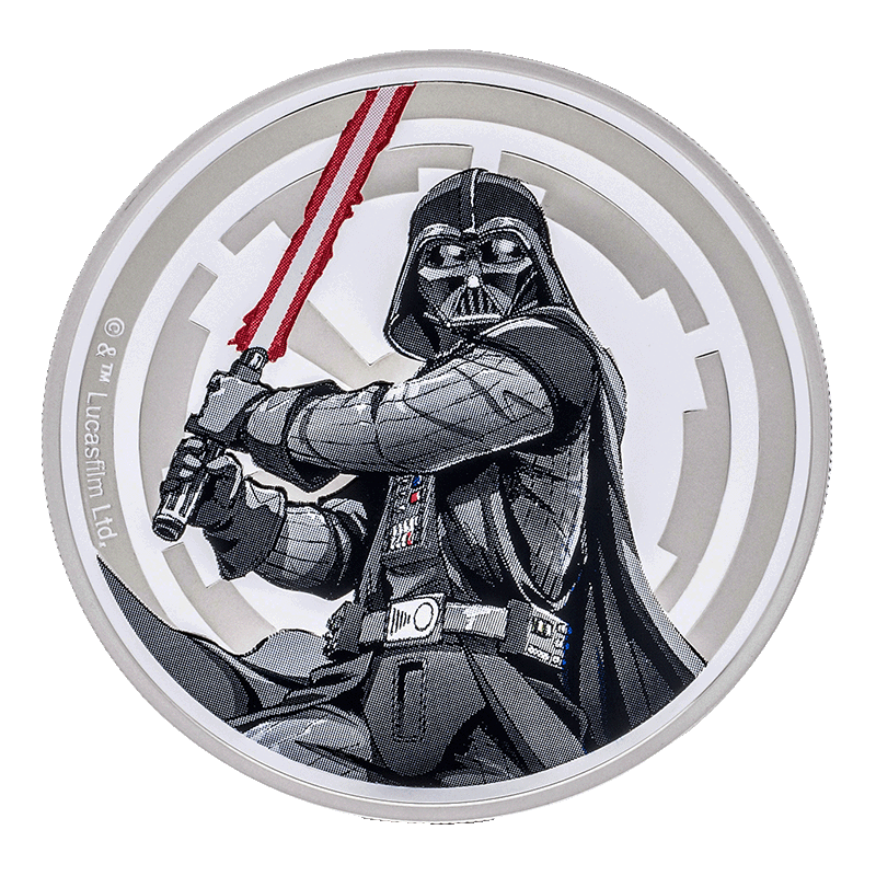 Image for 1 oz Star Wars - Luke Skywalker & Darth Vader Silver Round (2024) from TD Precious Metals